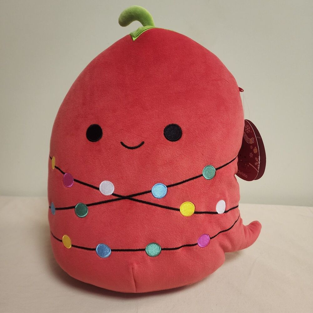 Squishmallows Christo Holiday Chili Pepper Plush 12” NWT Jazwares Christmas